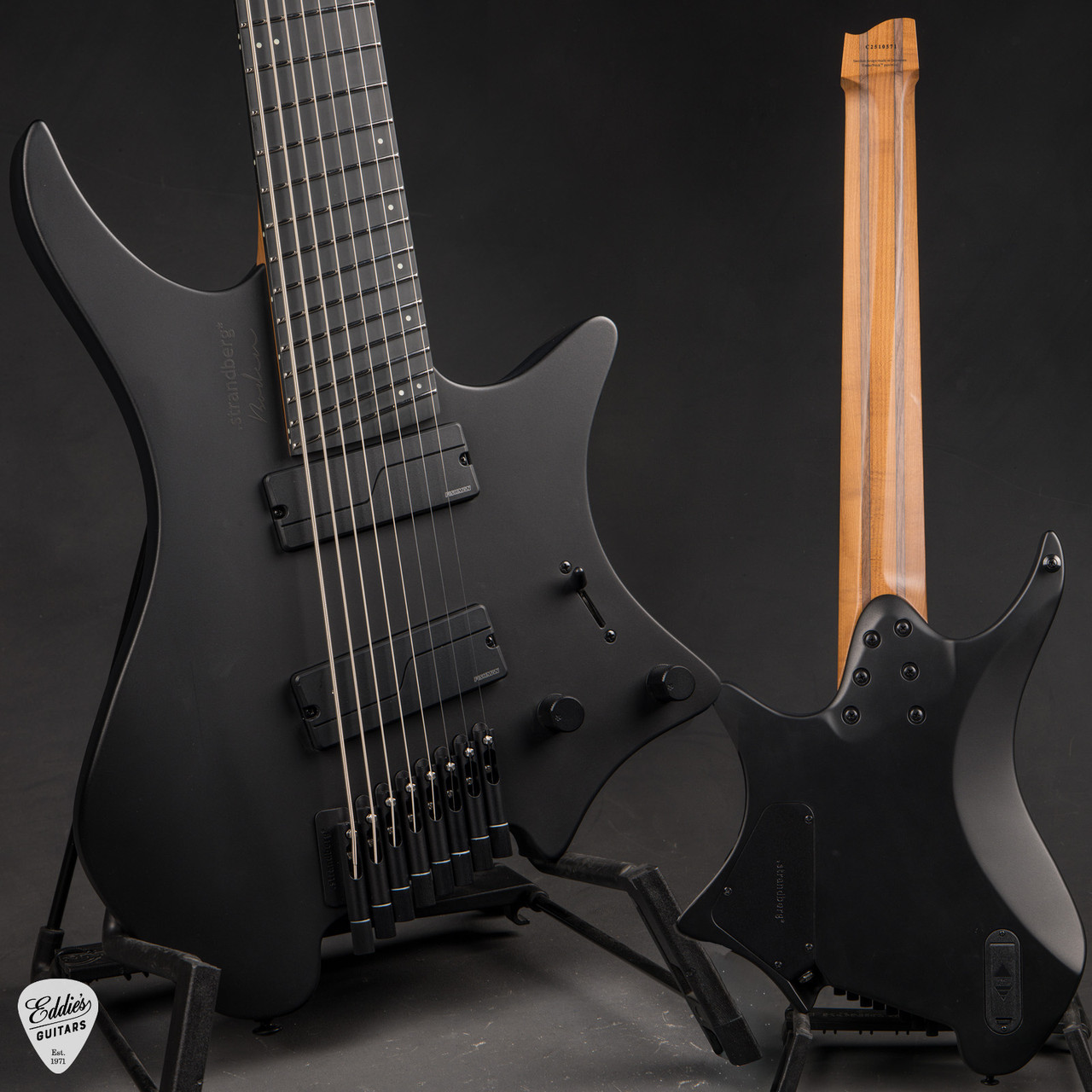 ギター strandberg Boden l NX8 Black Granite Strandberg Boden Metal NX 8 - Black Granite - Eddie's Guitars
