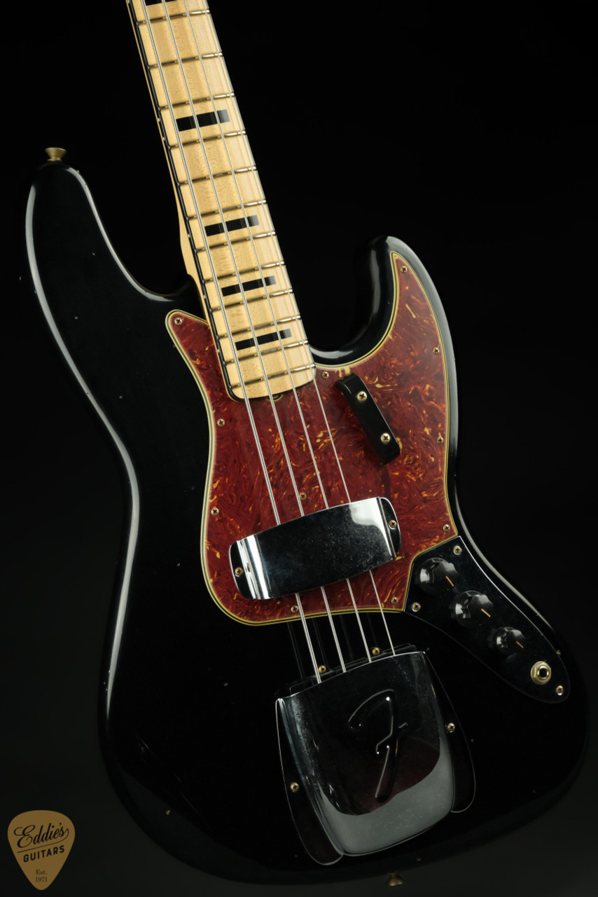Fender Custom Shop 66 Jazz Bass Journeyman Relic - Aged Black