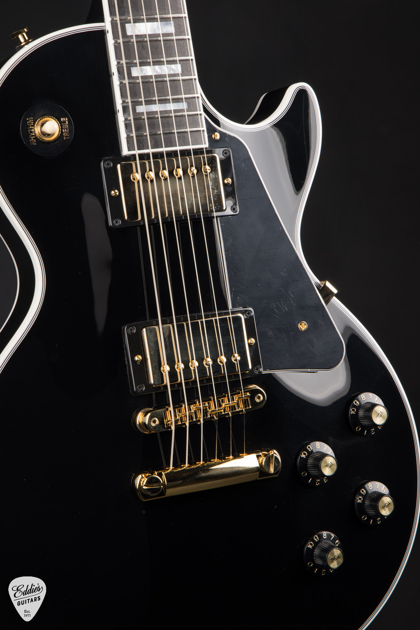 Gibson Les Paul Custom 70s Ebony 10.7 #226950071 - Eddie's Guitars