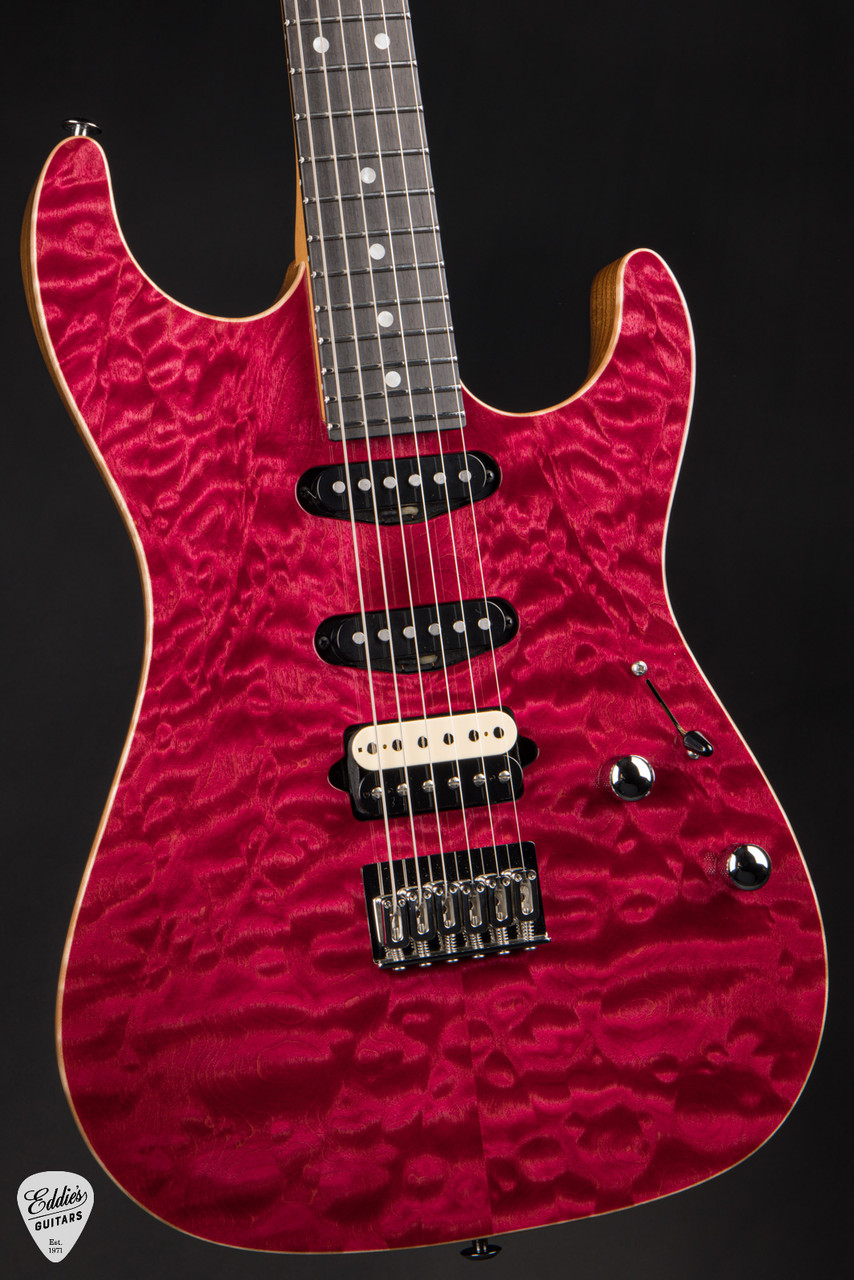 Suhr サー Standard ディーラーオーダーモデル Suhr Standard Roasted - Trans Burgundy - Eddie's Guitars
