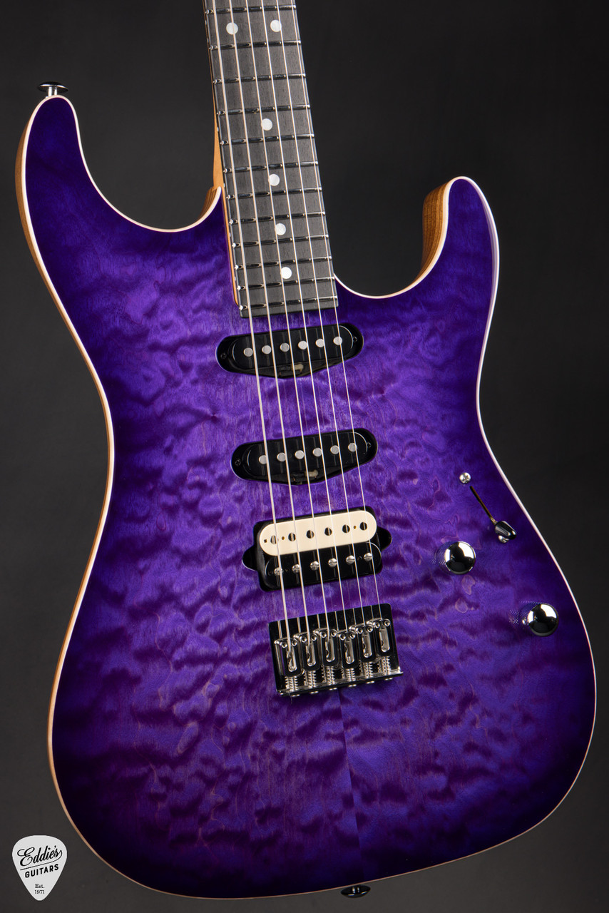 Suhr Standard Roasted - Transparent Purple Burst - Eddie's Guitars