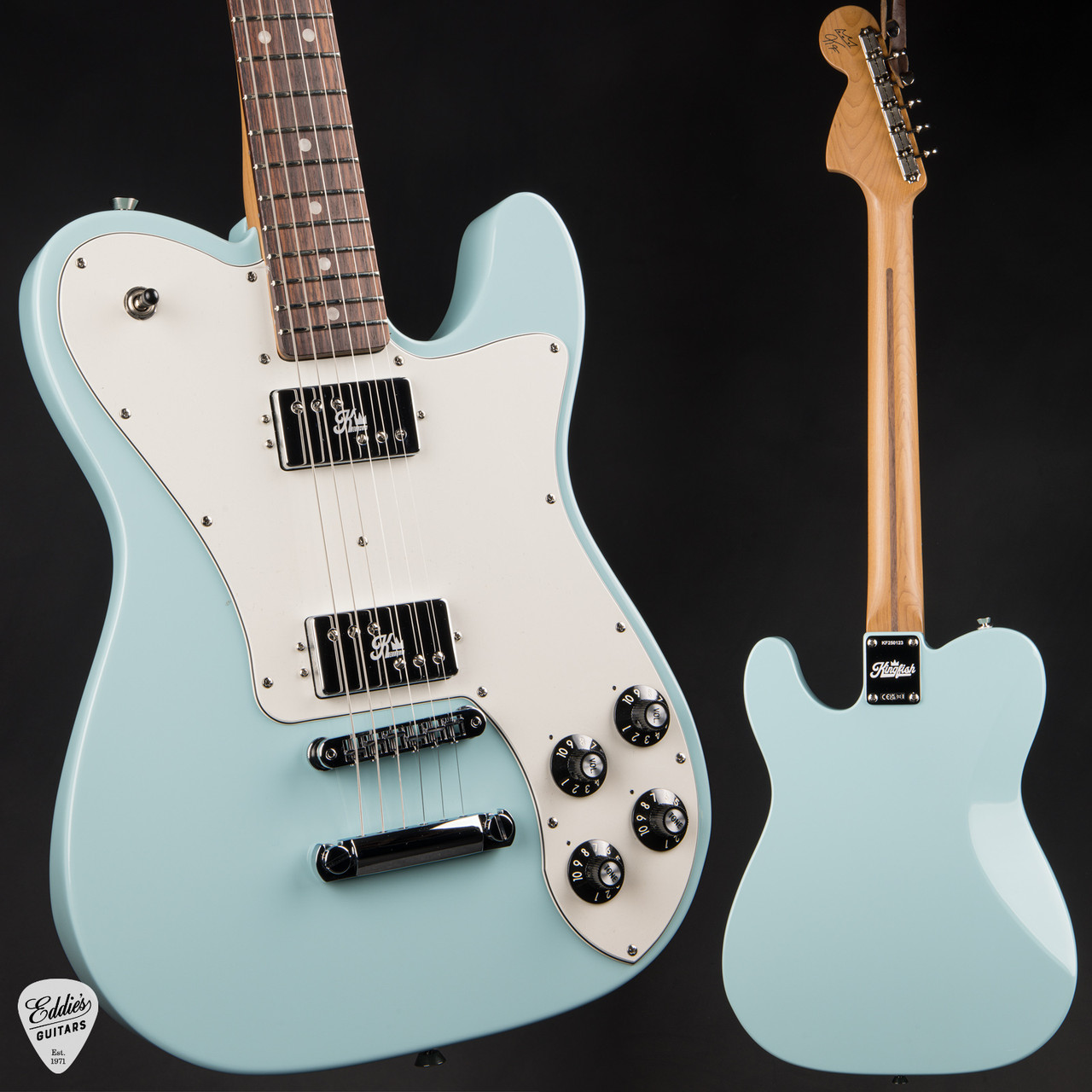 Fender Kingfish Delta Day Telecaster Deluxe - Daphne Blue