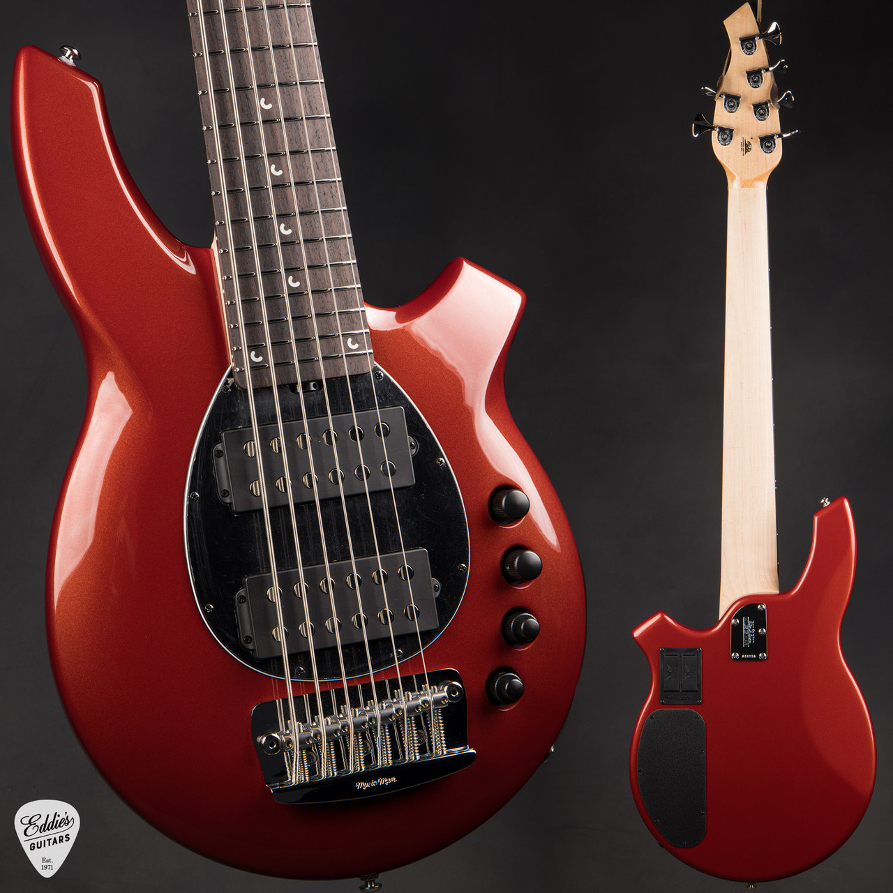 Ernie Ball Music Man Bongo 6 HH - Blood Orange - Eddie's Guitars