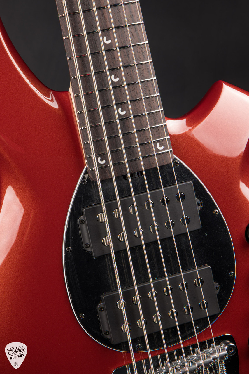 Ernie Ball Music Man Bongo 6 HH - Blood Orange - Eddie's Guitars