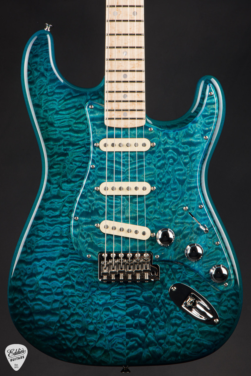 ギター Fender CS MBS Custom Quilt Stratocaster Fender Custom Shop Master Built Quilted Maple Top Stratocaster