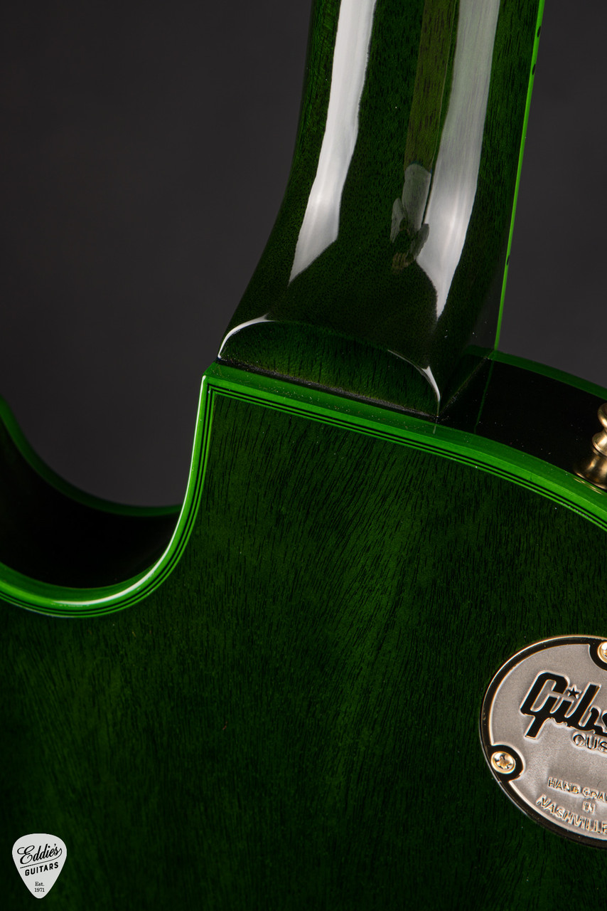 Chitarra Elettrica Custom Green Widow LP - Edizione Limitata Emerald Burst Con Top Figurato - Foto 5