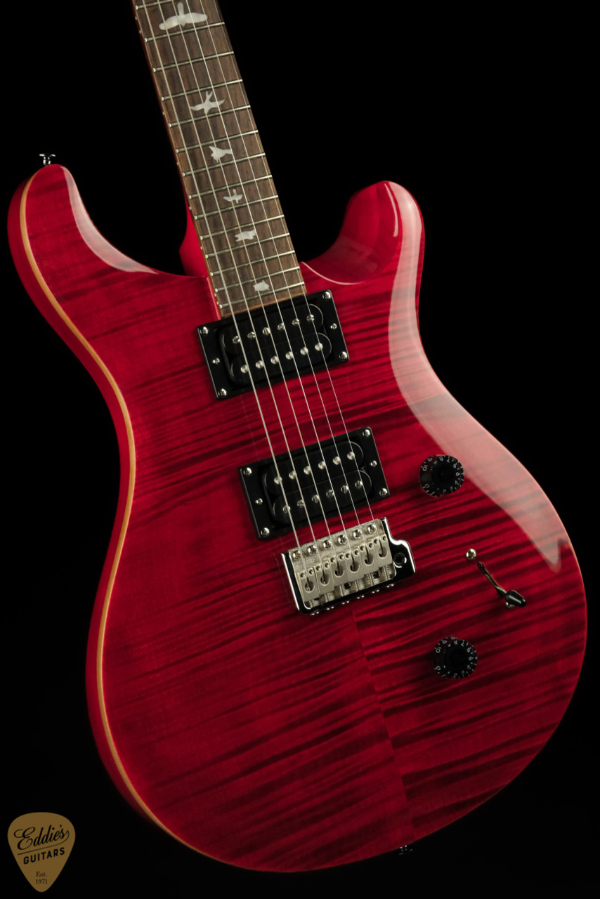 ギター Paul Reed Smith SE Custom Paul Reed Smith Limited Edition SE Custom 24 - Ruby - Eddie's Guitars