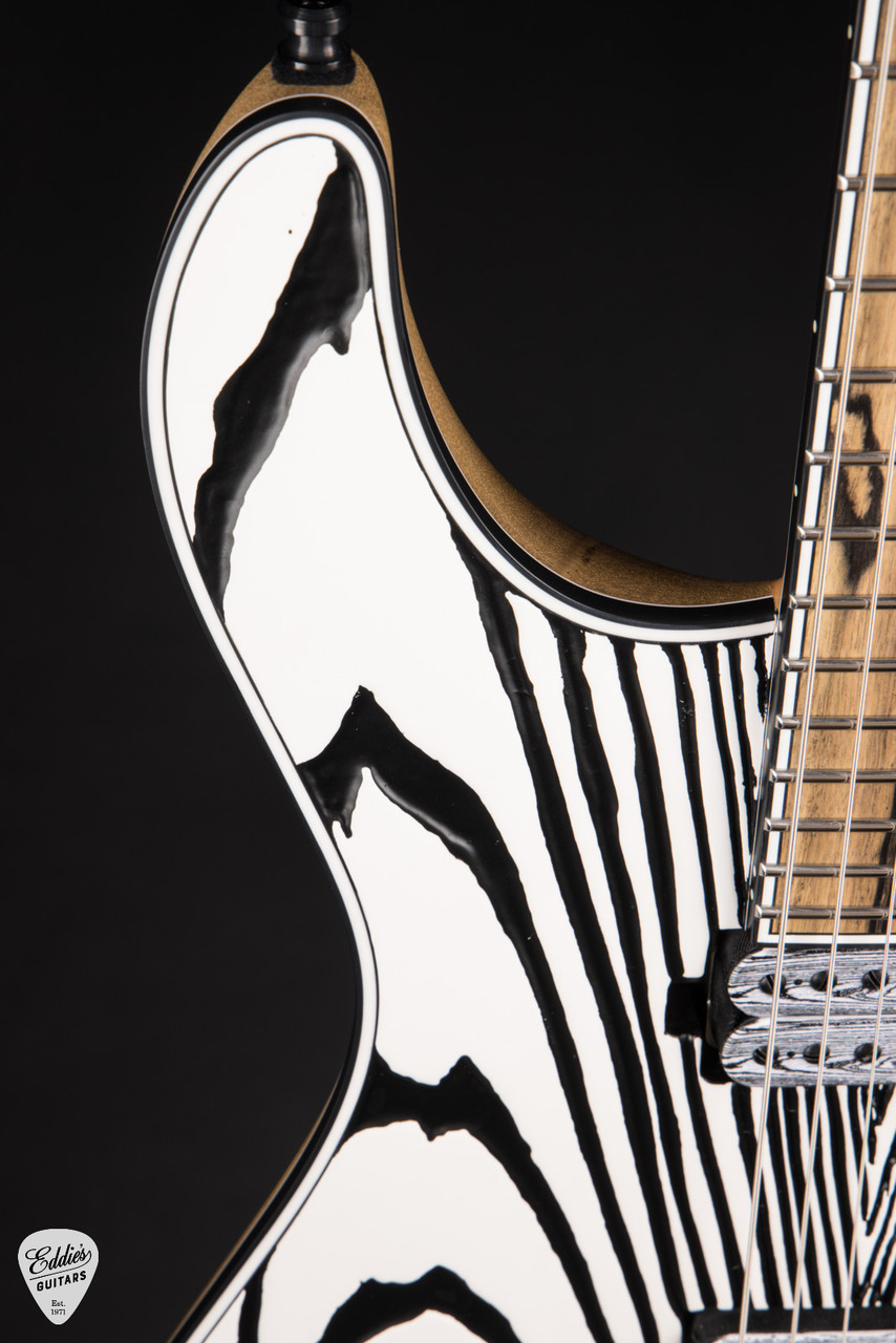 Mayones Regius Core VB26 6 - Monolith White with Black Grain Fill