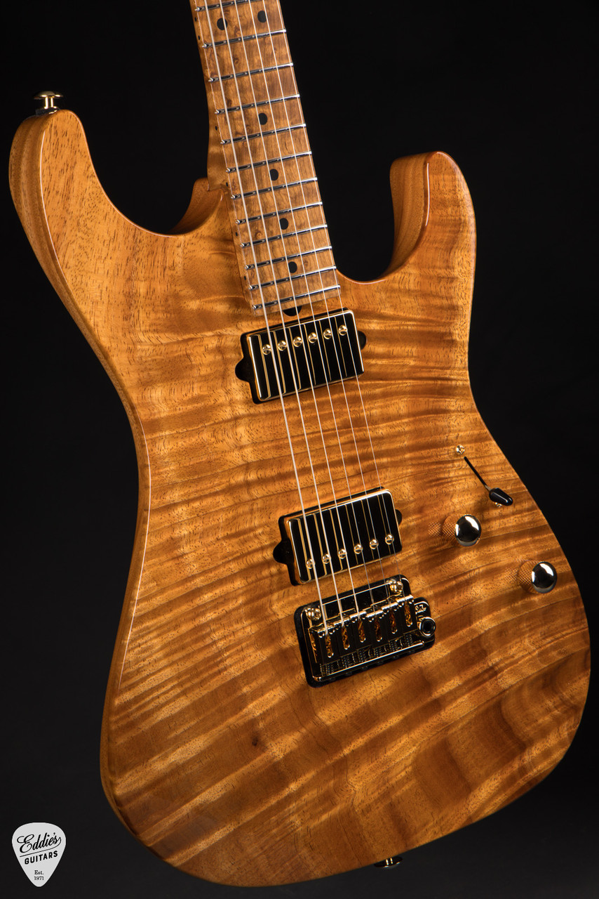 ギター Suhr Standard Custom Flamed Koa Top Hold - Suhr Standard Mahogany/One Piece Figured Koa Top - Natural