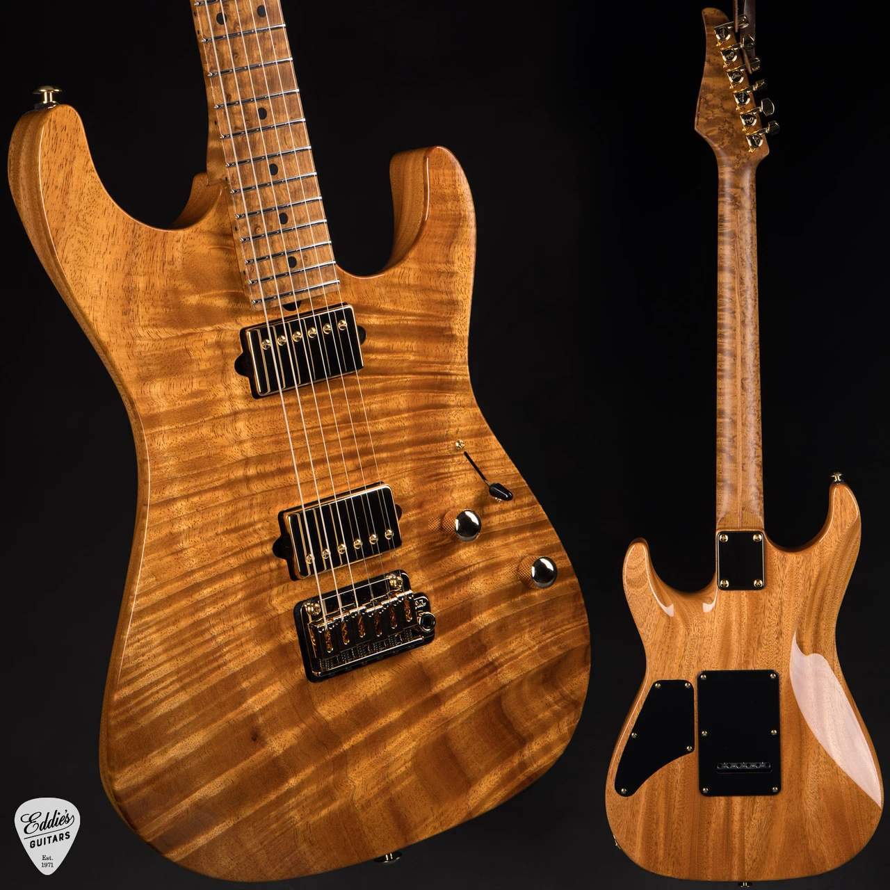 Hold - Suhr Standard Mahogany/One Piece Figured Koa Top - Natural