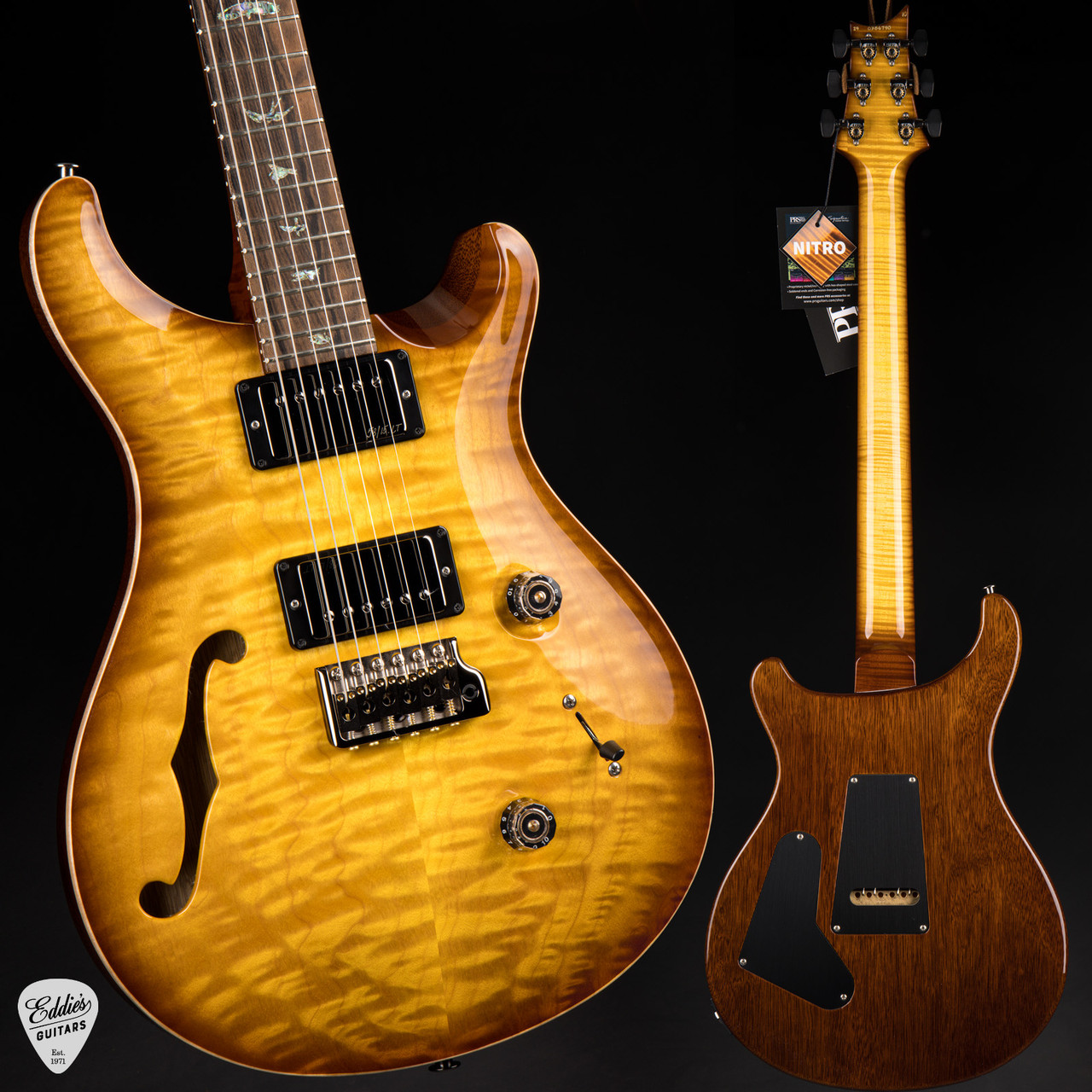 2024 PRS Eddie's Guitars Wood Library Custom 24 Semi-Hollow Korina