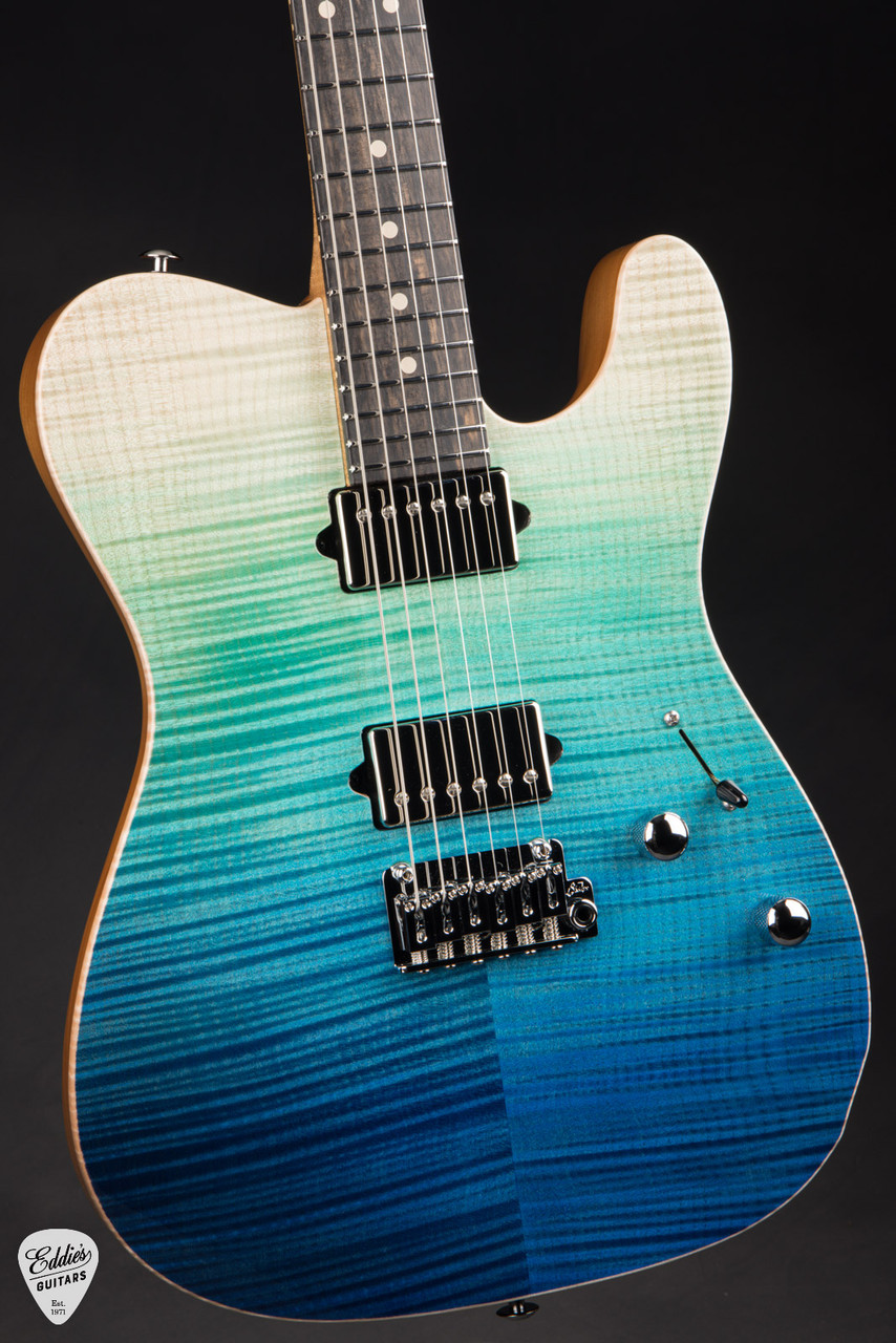 Suhr Modern T Roasted - Aqua Blue Gradient - Eddie's Guitars