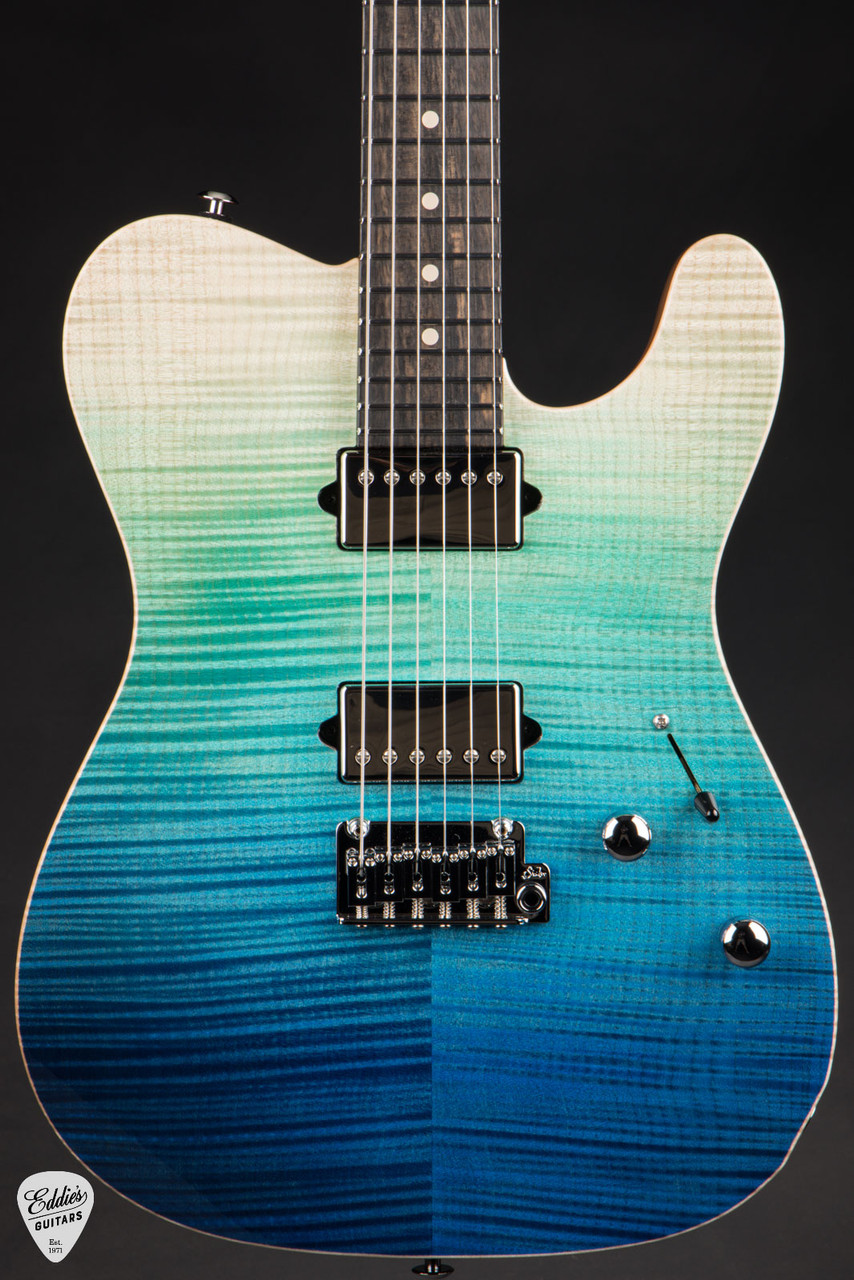 Suhr Modern T Roasted - Aqua Blue Gradient - Eddie's Guitars