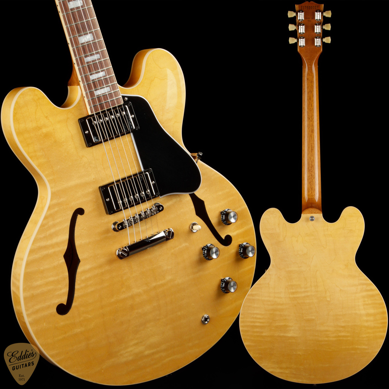 Gibson ES-335 Figured Antique Natural 7.12 #227630027 - Eddie's