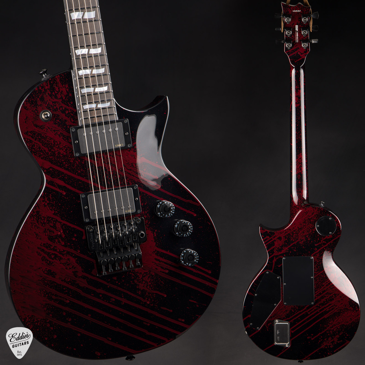 ESP USA Eclipse - Blood Splatter - Eddie's Guitars