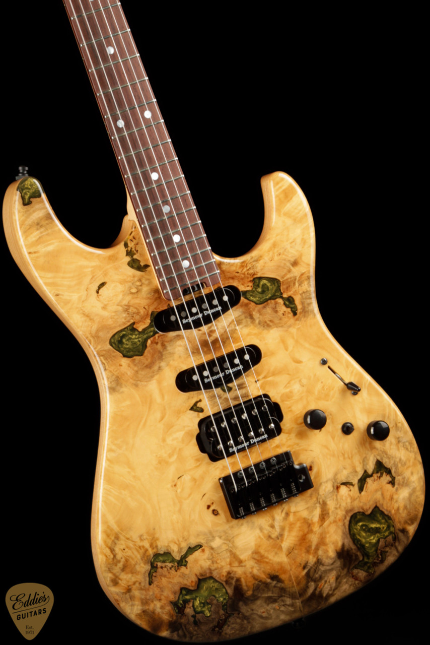 2024 - ESP Snapper CTM - Buckeye Burl Natural - Eddie's Guitars