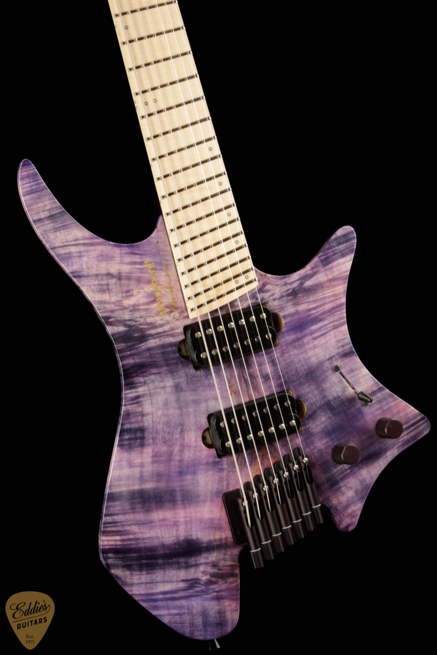 ギター Strandberg Boden Original 7 Purple Strandberg Boden J Artisan 7 Maple Fullmoon - Amethyst Purple/NAMM