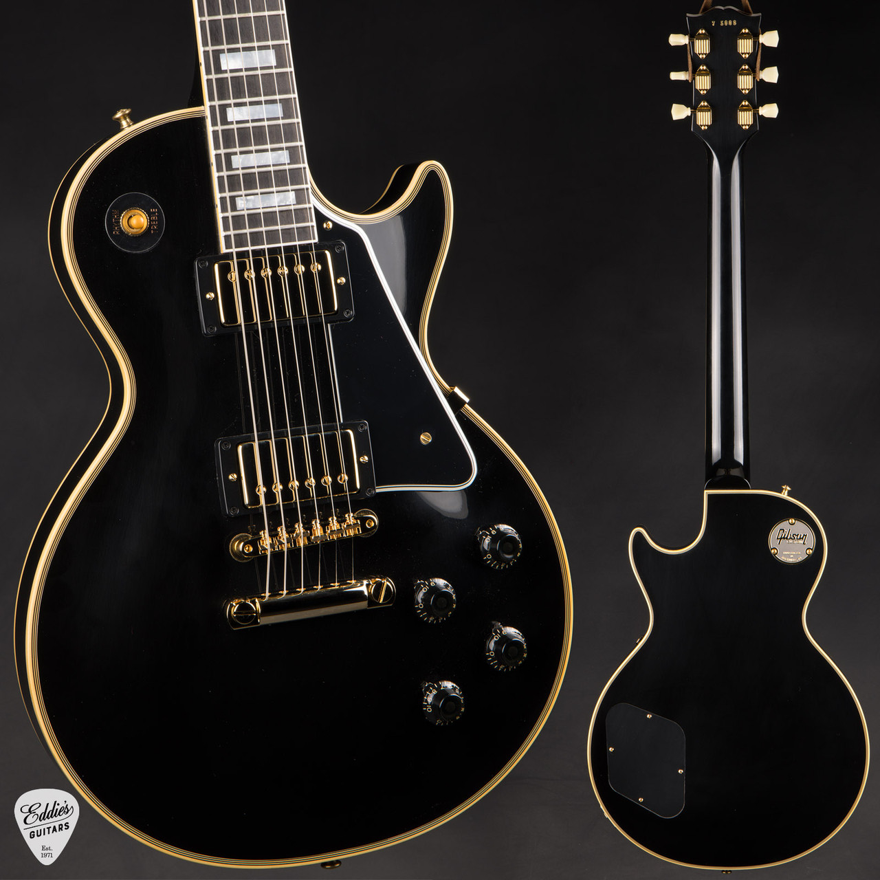Gibson Custom Shop 1957 Les Paul Custom VOS Ebony 9.10 #75888