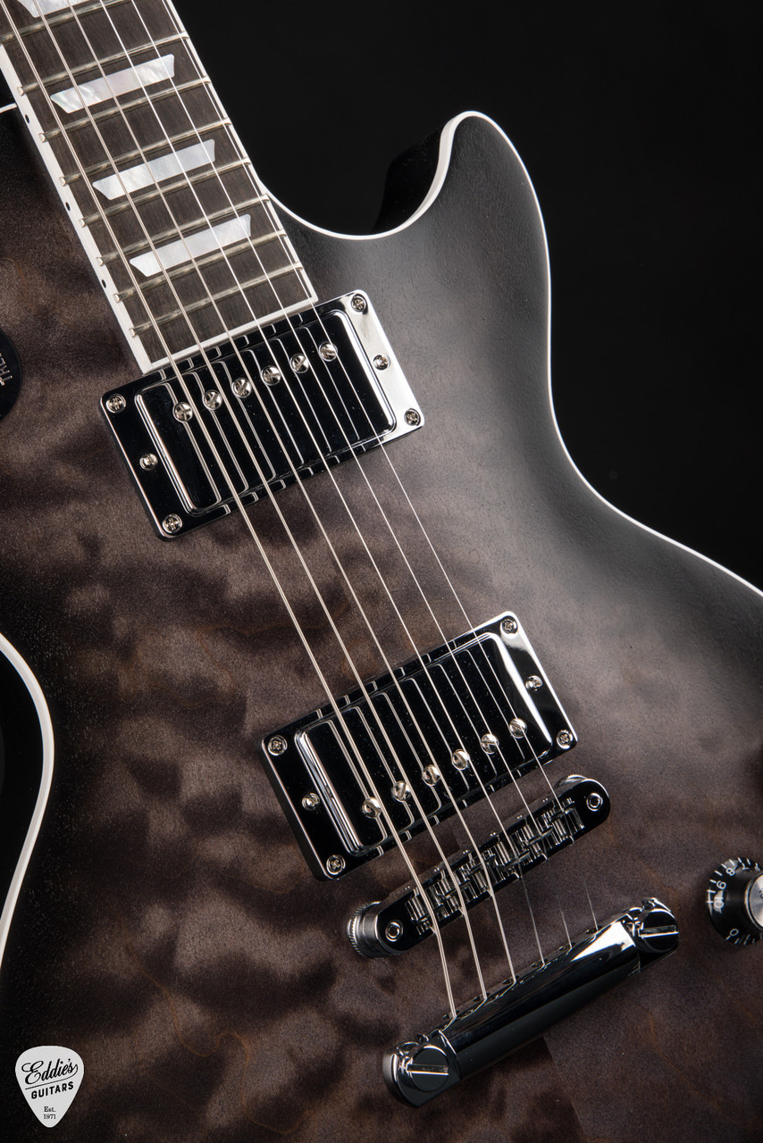 Gibson Mark Morton Les Paul Modern Quilt - Translucent Ebony Burst