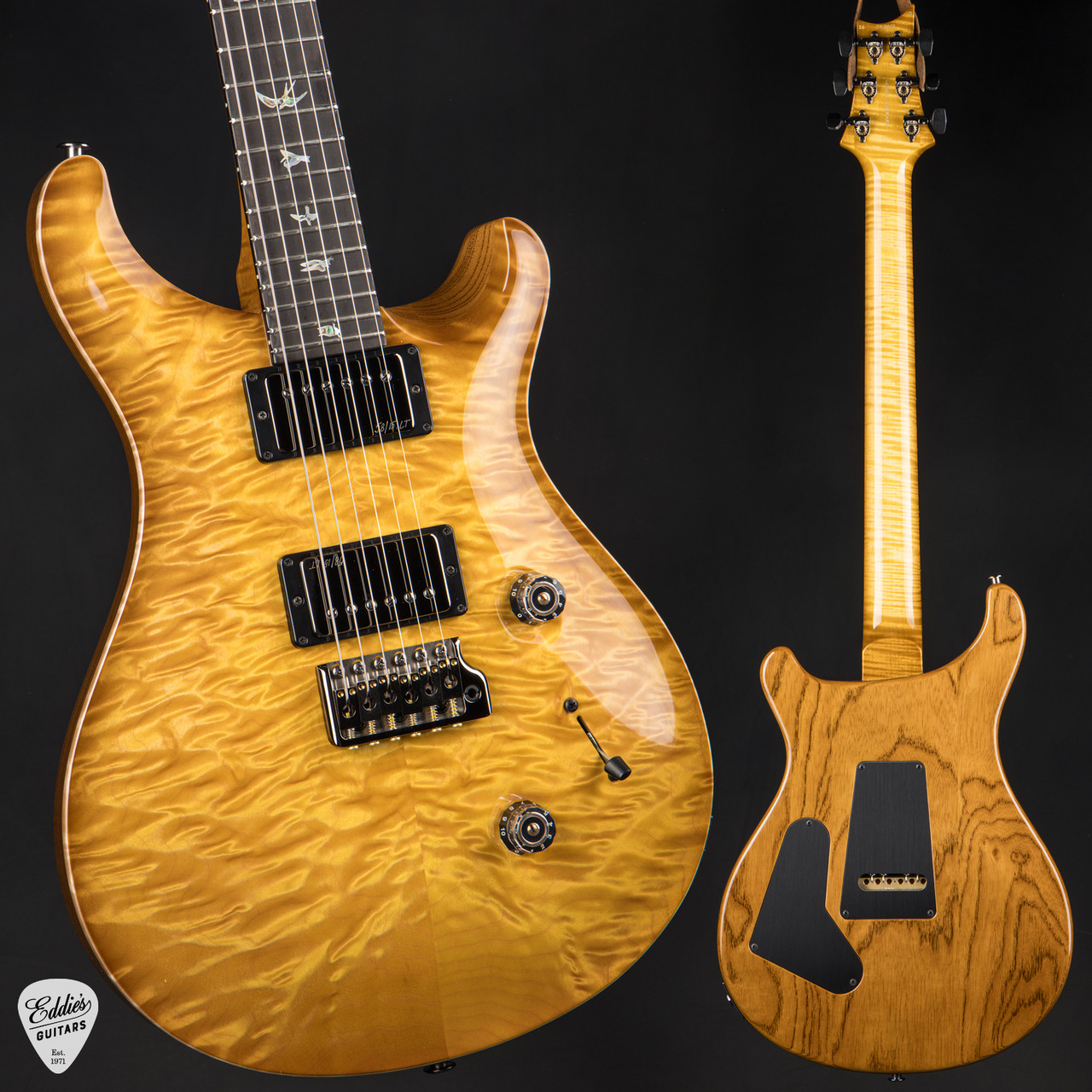 PRS Eddie's Guitars Wood Library Custom 24 Ebony FB/Stained Neck