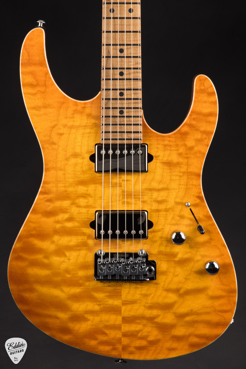 Suhr Modern Quilt Roasted - Honey Amber Burst - Eddie's Guitars