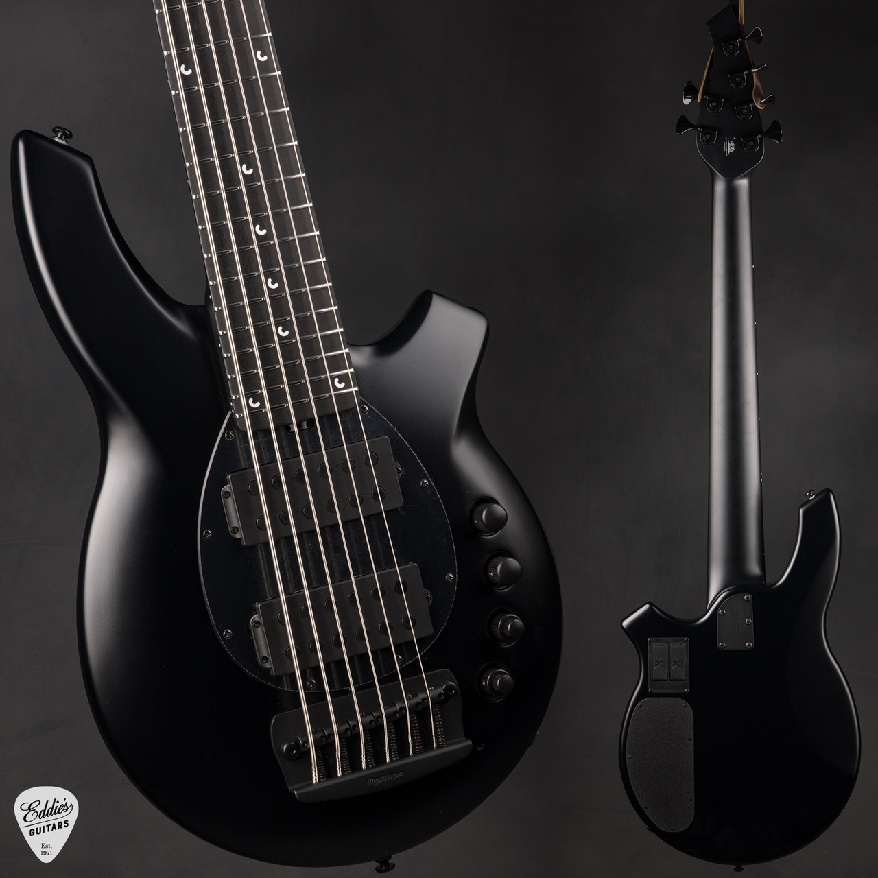 Ernie Ball Music Man Bongo 6 HH - Stealth Black #K10264 - Eddie's
