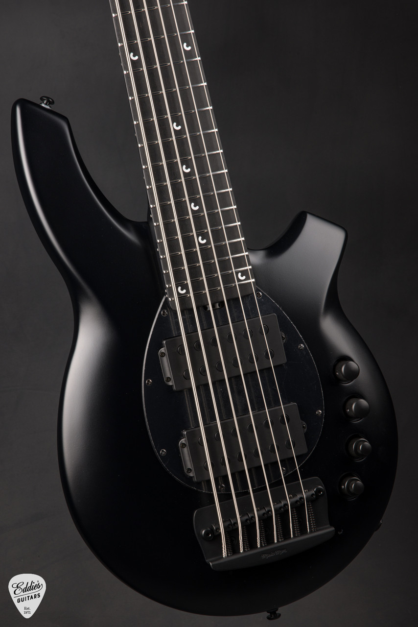 Ernie Ball Music Man Bongo 6 HH - Stealth Black #K10264 - Eddie's