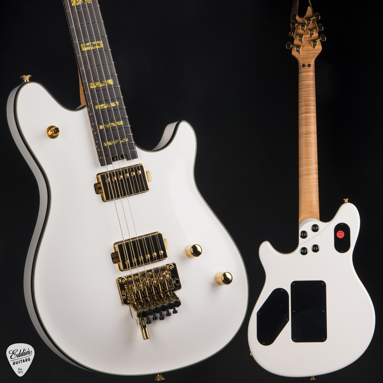 EVH USA Custom Shop Wolfgang 2H FR White Pearl Gold - Snow White