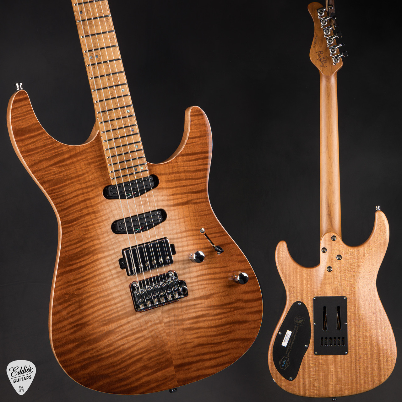 AeroDuel II MA-600 エレキギター Mayones Aquila Emory 6 - Emory Burst/NAMM Instrument #AQ2509640