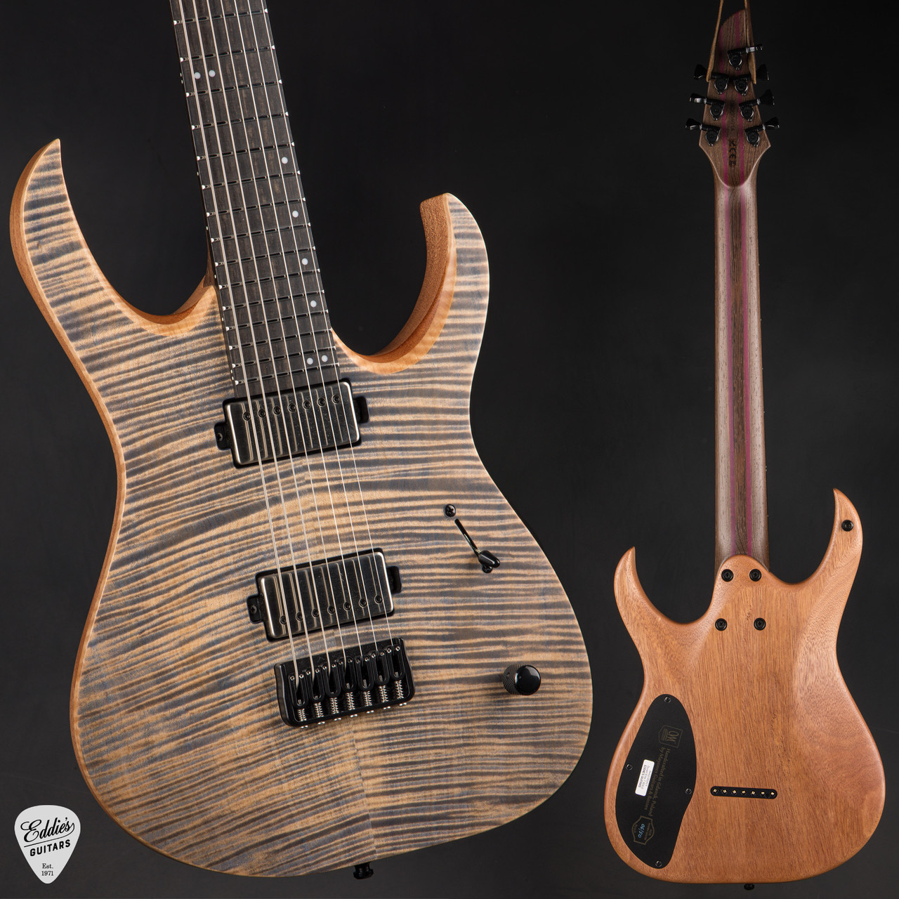 Mayones Duvell Elite 7 Baritone - Transparent Jeans Blue Satin