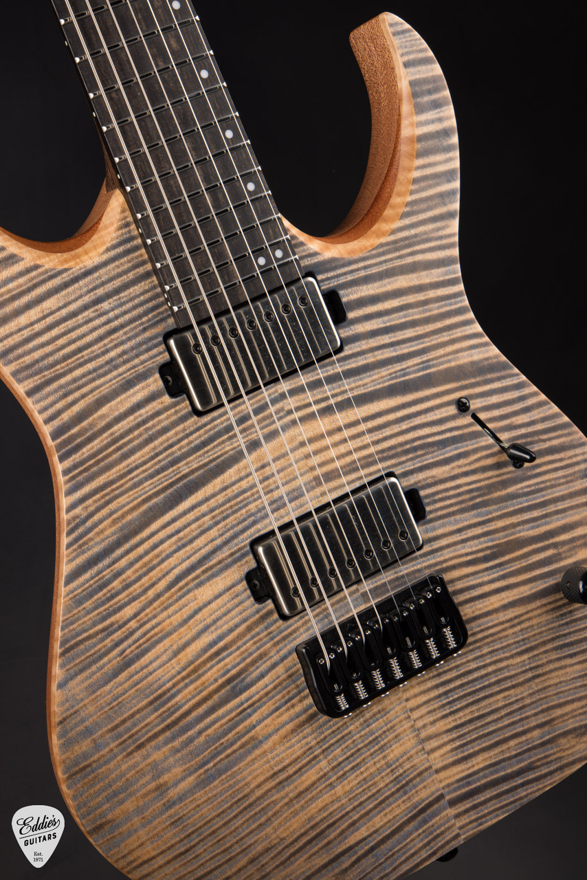 Mayones Duvell Elite 7 Baritone - Transparent Jeans Blue Satin