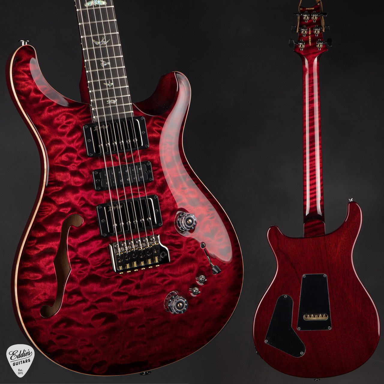 PRS Eddie's Guitars Wood Library Special Semi Hollow Quilt/Stained