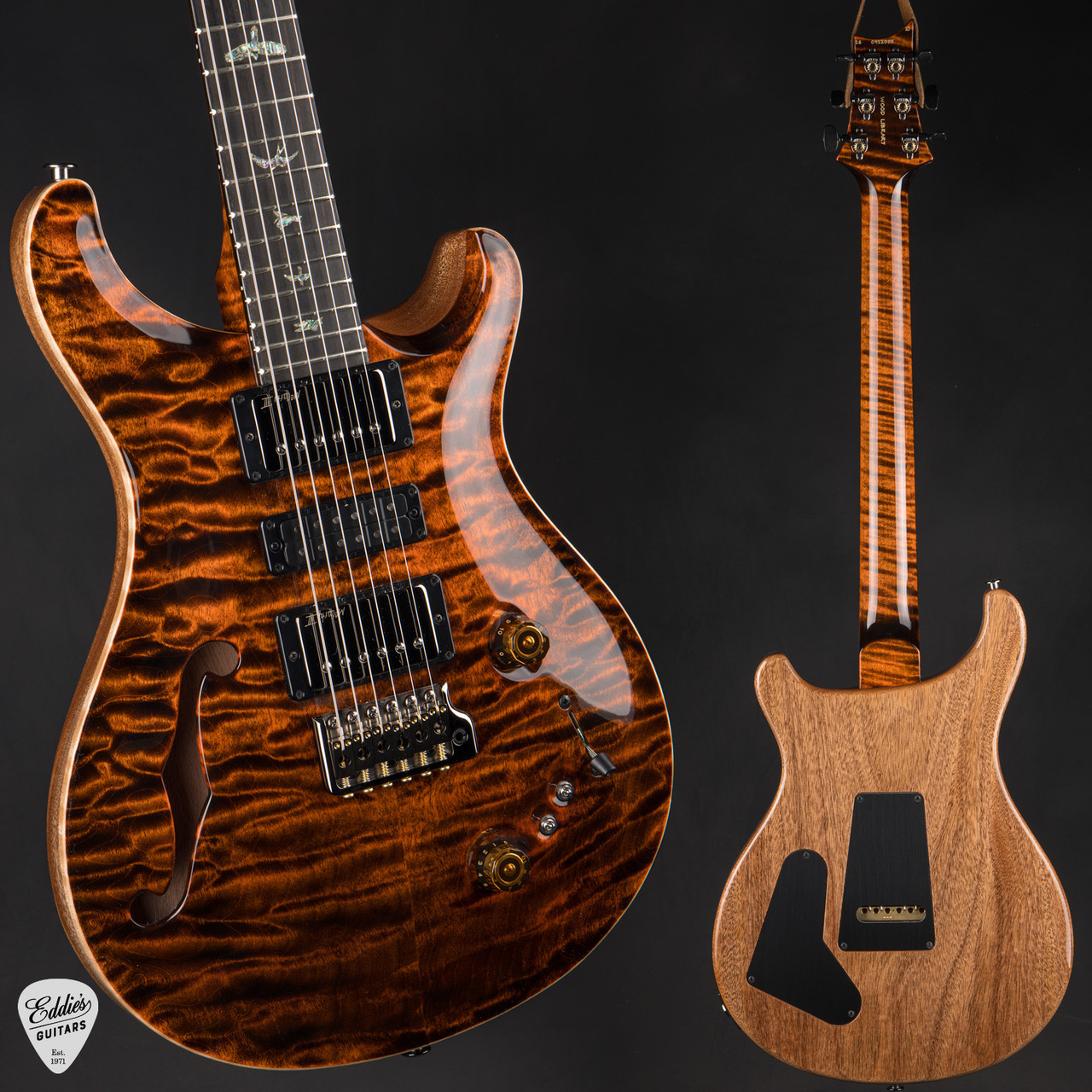PRS Eddie's Guitars Wood Library Special Semi Hollow Quilt/Stained