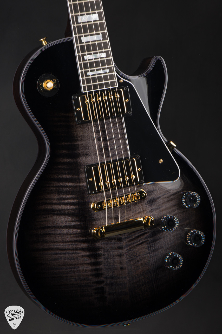 ギター Gibson Custom Shop Les Paul Custom Gibson Custom Shop Made 2 Measure Les Paul Custom Figured Charcoal
