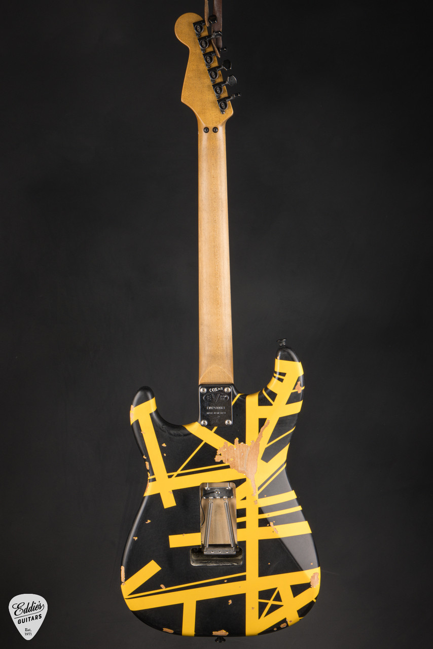 EVH Limited Edition Striped Series Frankenstein Frankie Black w