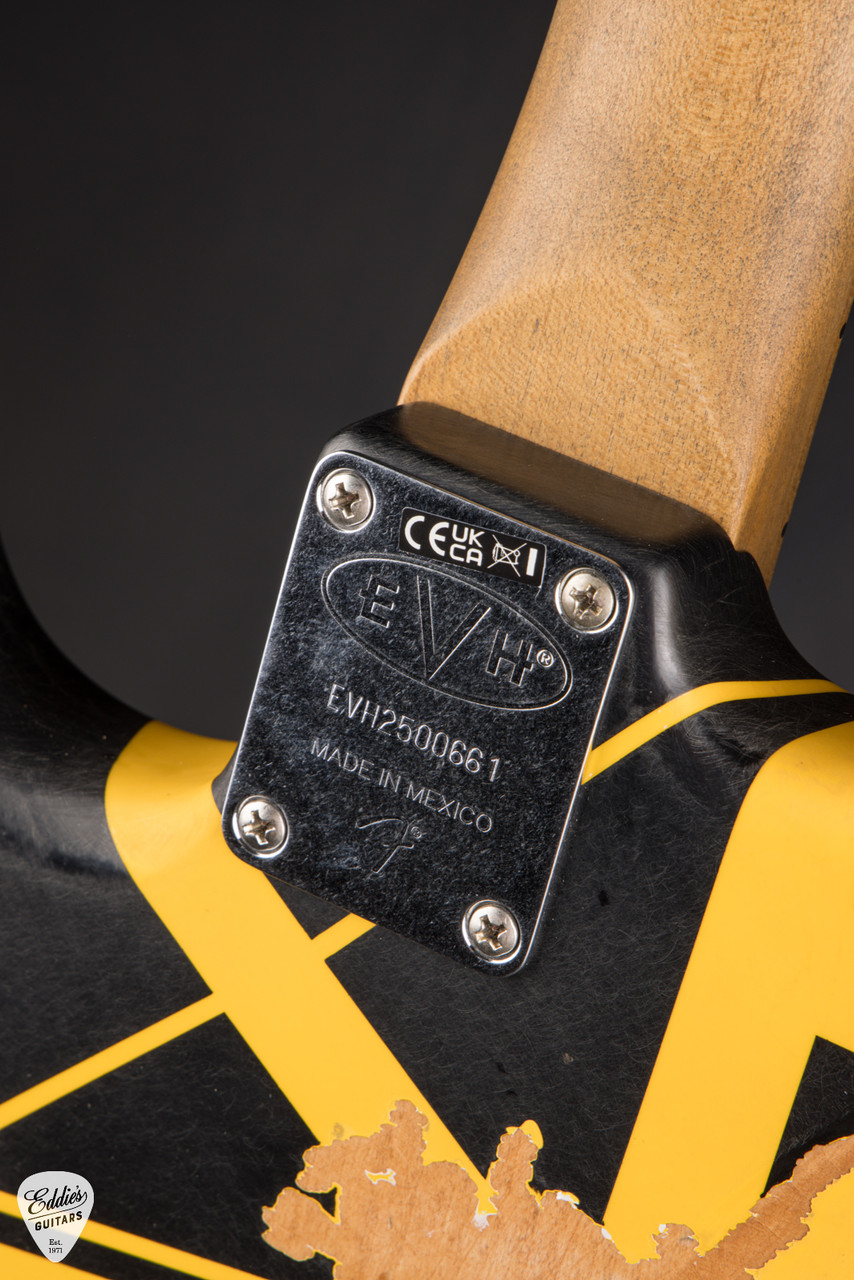 EVH Limited Edition Striped Series Frankenstein Frankie Black w