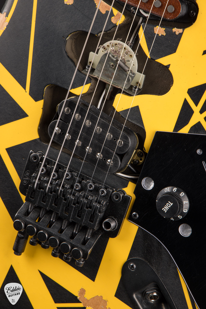 EVH Limited Edition Striped Series Frankenstein Frankie Black w