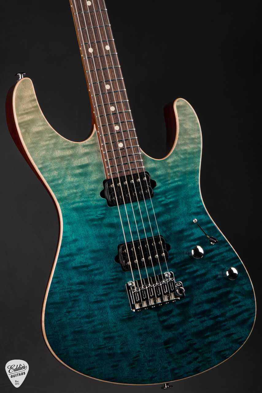 Suhr Modern Limited Edition Set Neck - Teal Fade #84975 - Eddie's