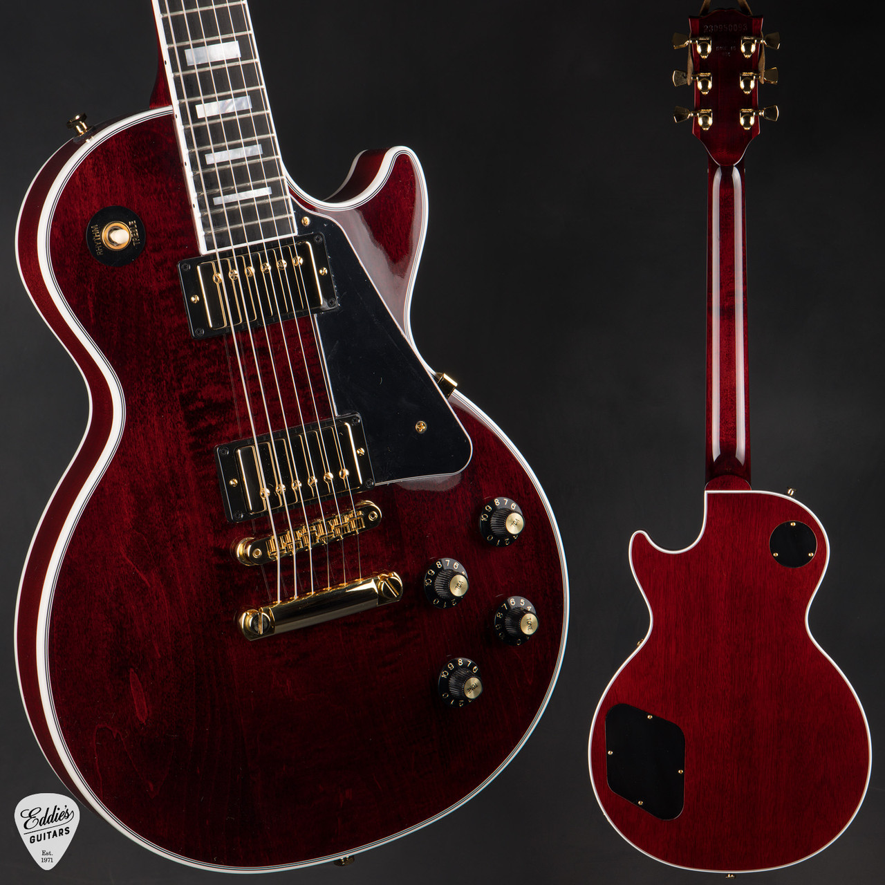 Gibson Les Paul Custom 70s Wine Red 10.3 #230950093 - Eddie's Guitars