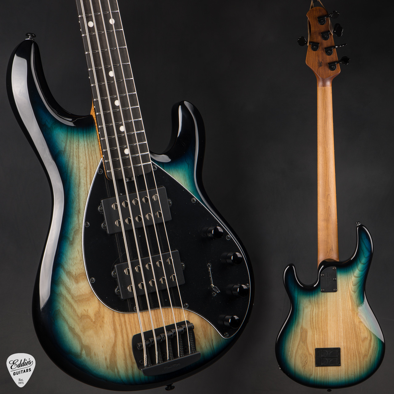 Ernie Ball Music Man StingRay 5 Special HH - Mean Blue Burst