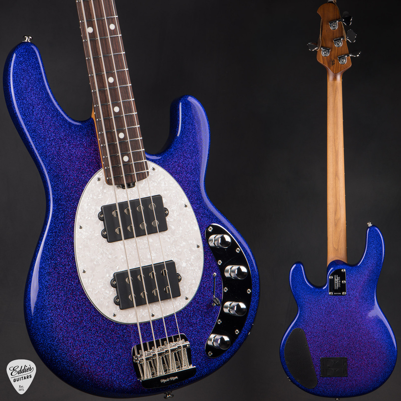 Musicman Stingray USA バーズアイ Ernie Ball Music Man StingRay Special HH - Violet Sparkle Burst