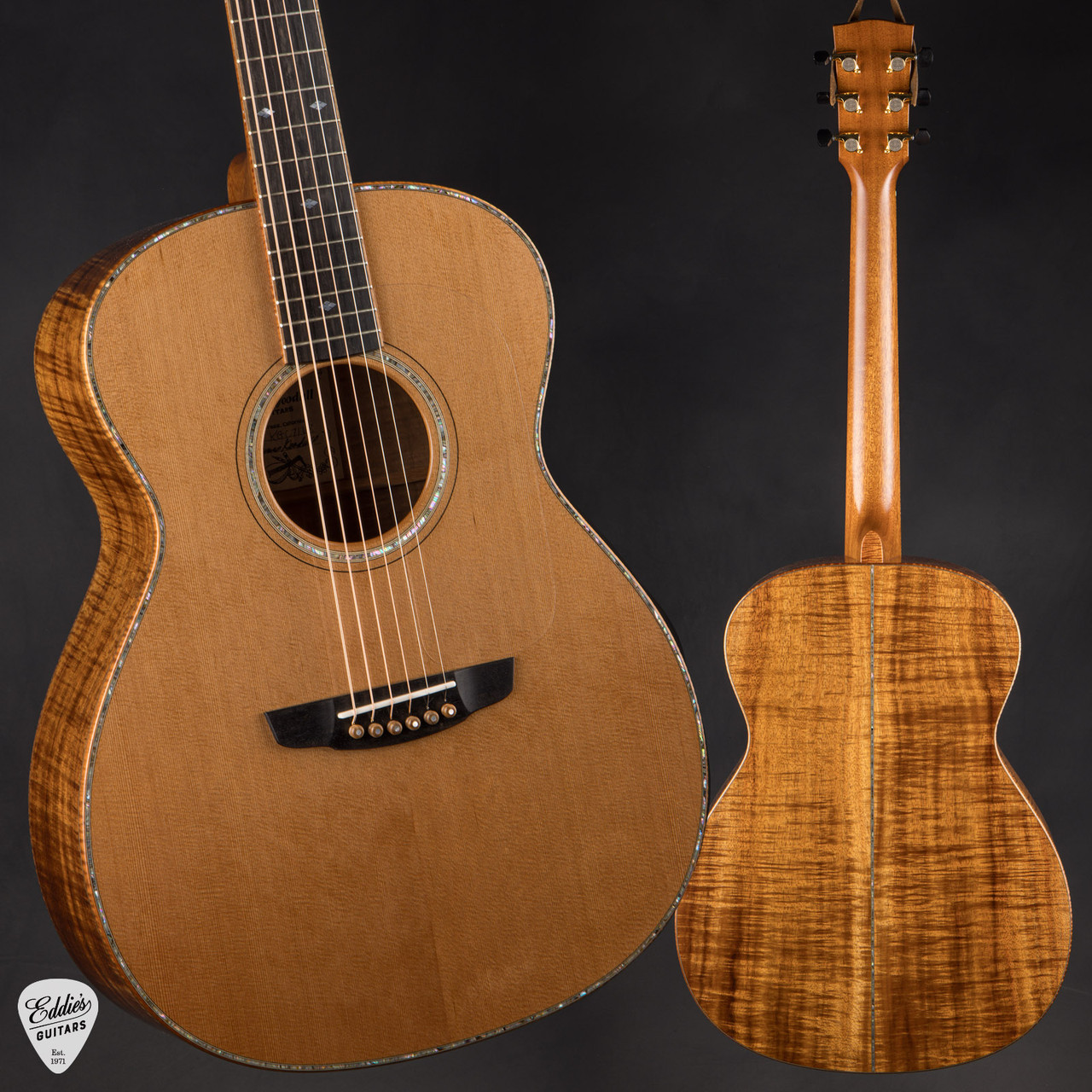 Goodall Grand Concert - Western Red Cedar/Koa - Eddie's Guitars