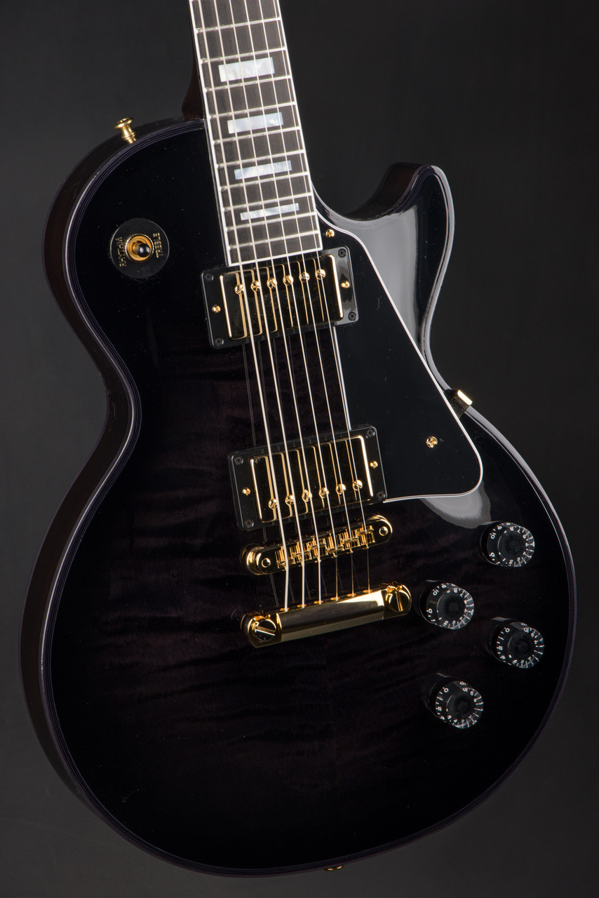 ギター Gibson Custom Shop Les Paul Custom Gibson Custom Shop Made 2 Measure Les Paul Custom Figured Charcoal