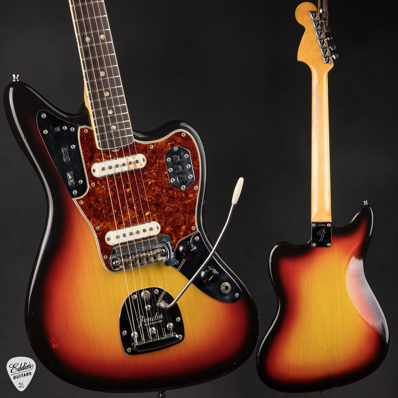 1966 Fender Jaguar - 3 Tone Sunburst #127384 - Eddie