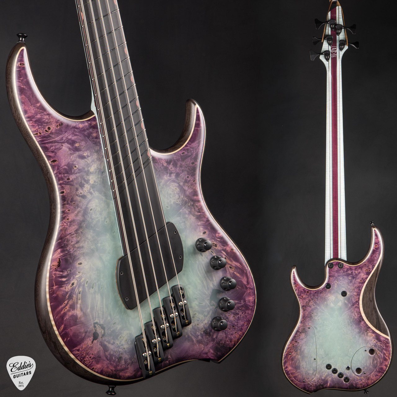 Dingwall Master Series Z3 5-String - Pastel Blue to Trans Purple