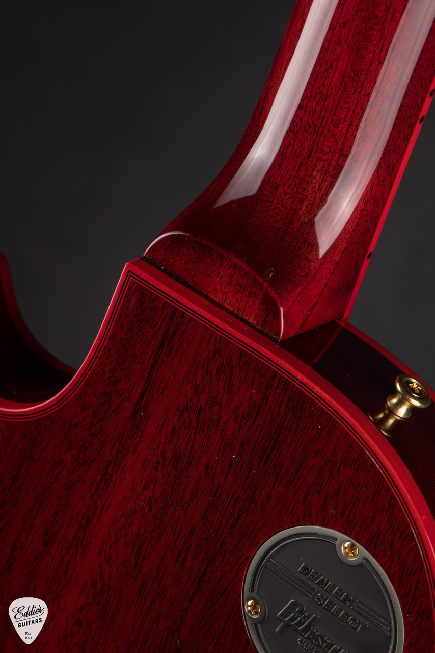 ギター Gibson Custom Shop Les paul Lower Logo Gibson Custom Shop Dealer Select Les Paul Custom Figured Red Widow