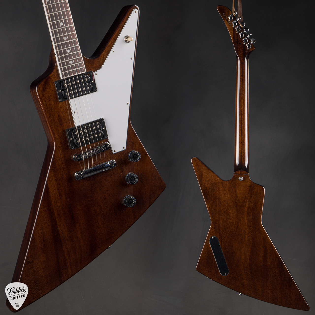 Gibson 70s Explorer Dark Walnut #210660019 - Eddie's Guitars