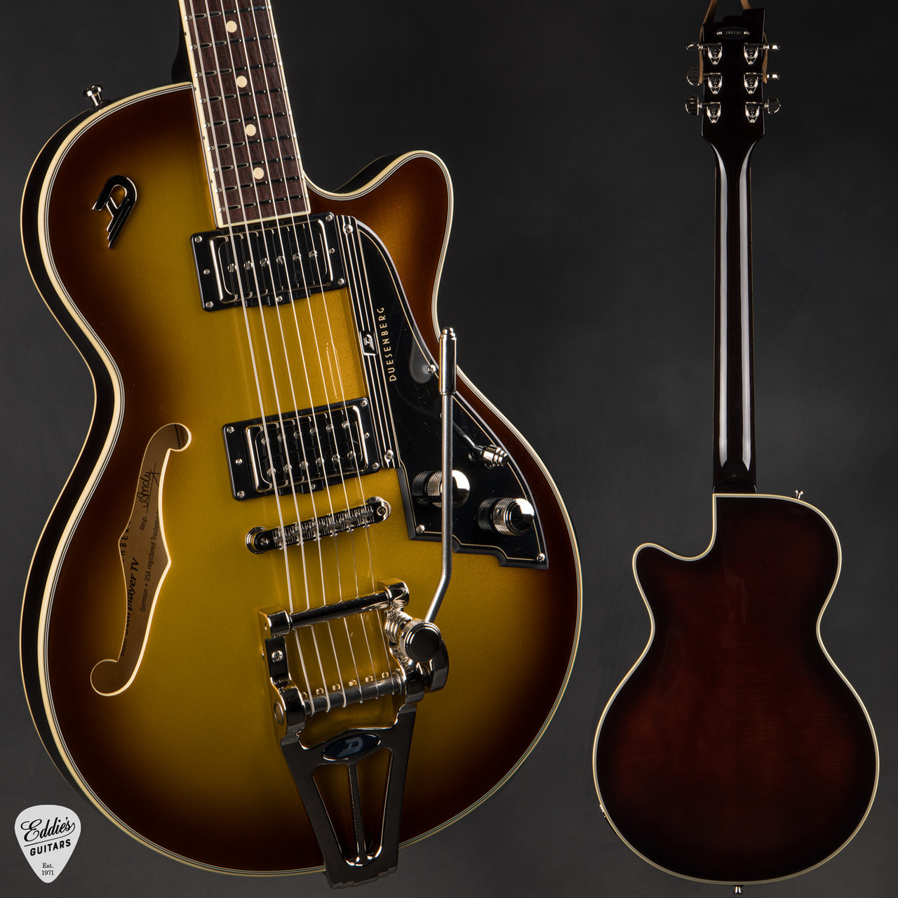 Duesenberg Starplayer TV - Gold Burst #257732 - Eddie's Guitars