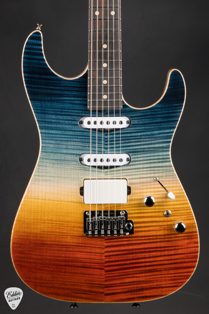 Tom Anderson Drop Top - Fire Sunset Double Wipeout With Binding