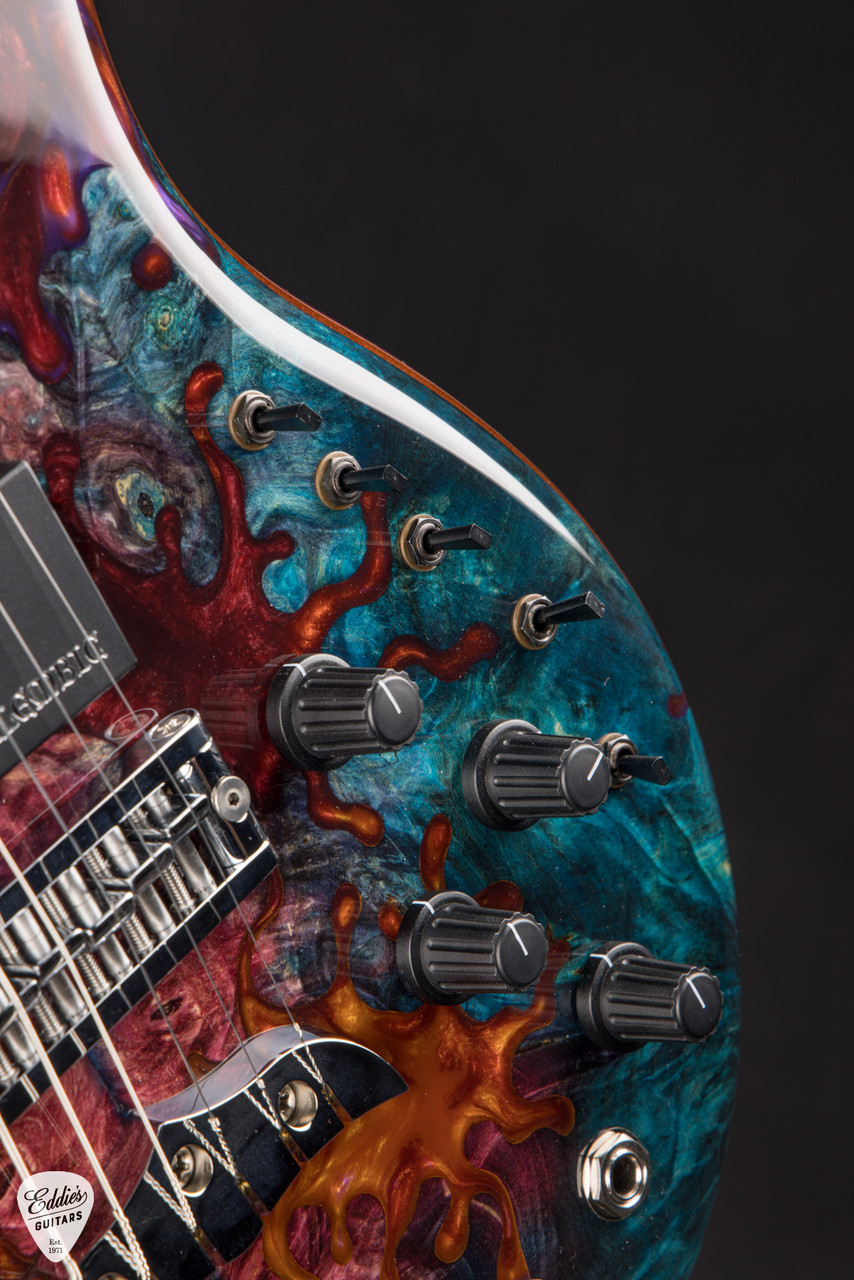 Alembic Further 6 Buckeye Burl - Resin Top #F15036 - Eddie's Guitars